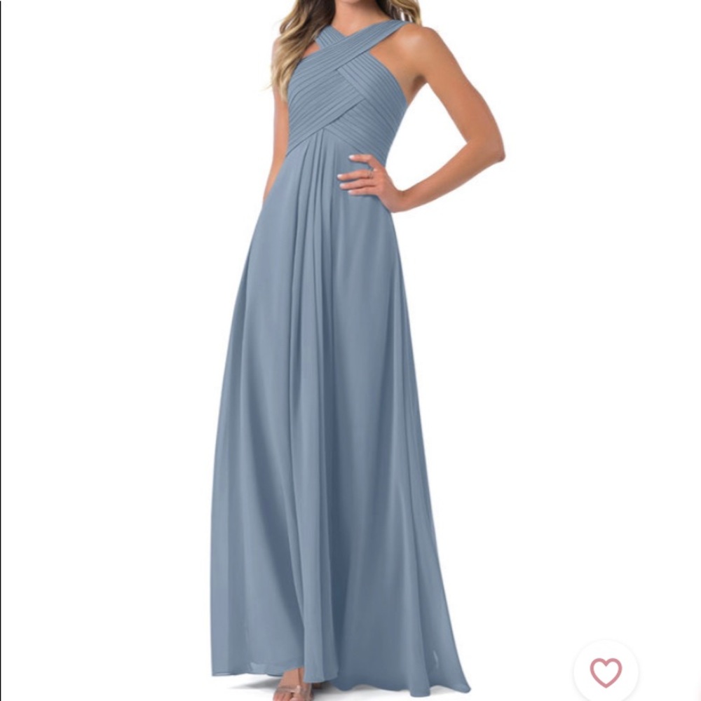 Dusty Blue Azazie Kayleigh Gown